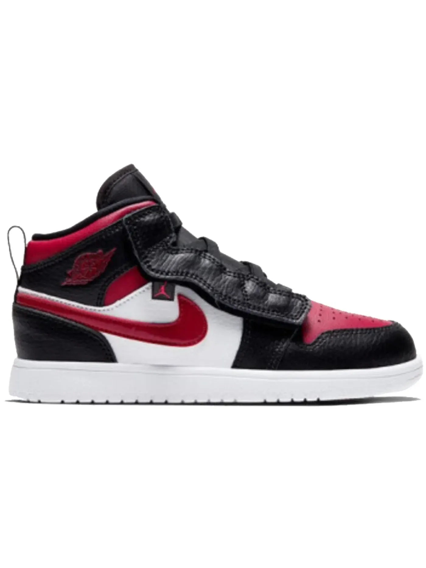 Детские кроссовки Lifestyle с принтом Jordan 1 Mid Alt Jordan — изображение 1 из 1, черный/красный-белый