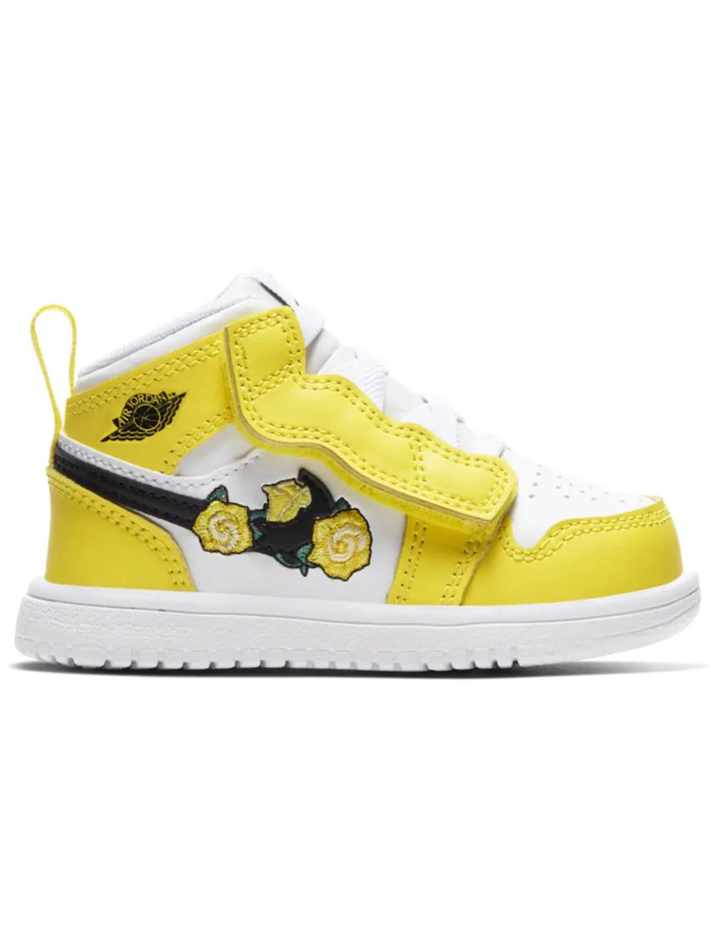 Детские кроссовки с принтом Jordan 1 Mid Alt Jordan — изображение 1 из 1, желтый/черный/белый