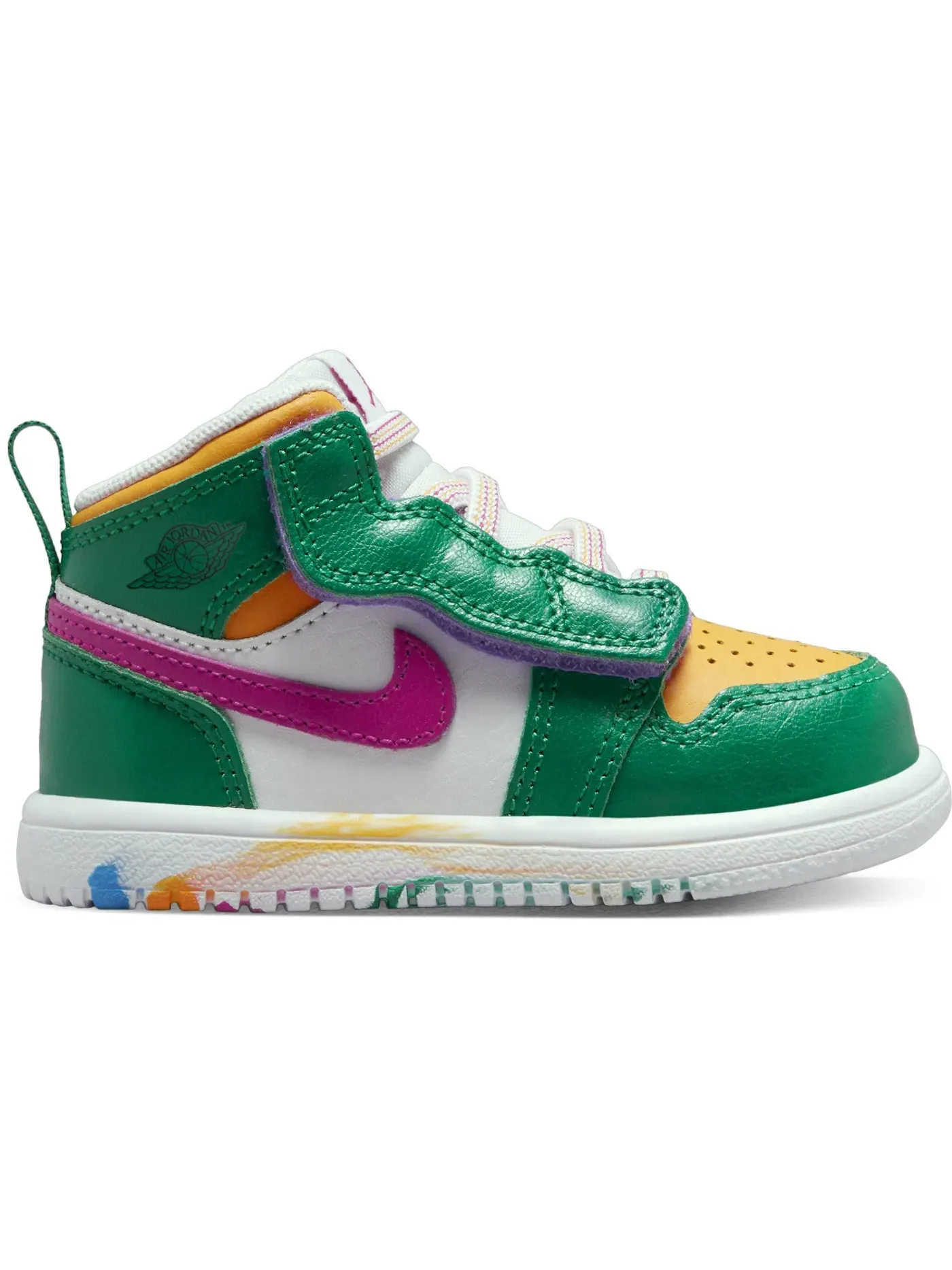 Детские кроссовки Lifestyle Jordan 1 Mid ALT Jordan — изображение 1 из 1, белый/золотистый/розовый
