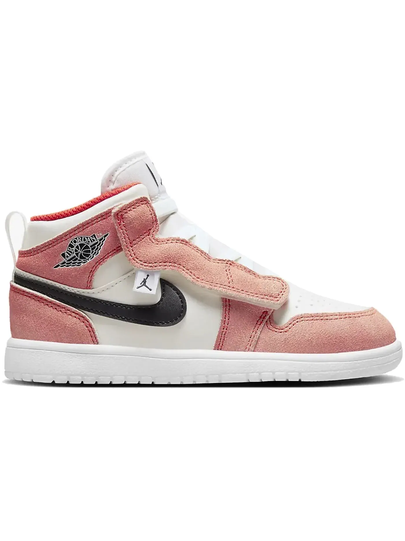 Детские кроссовки с замшевым верхом Jordan 1 Mid Alt SE Jordan — изображение 1 из 1, оранжевый белый черный
