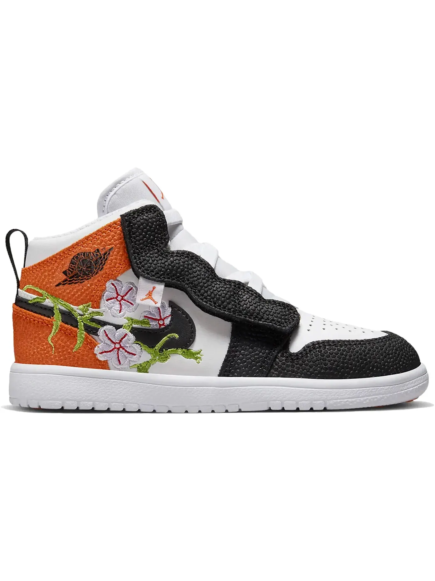 Детские кроссовки Lifestyle с принтом Jordan 1 Mid Alt SE Shattered Vines Jordan — изображение 1 из 1, белый//зеленый/черный