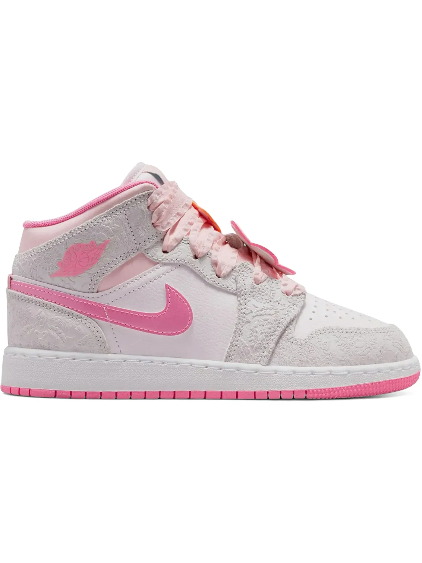 Детские кроссовки Lifestyle Jordan 1 Mid ALT SE Spring Flowers Jordan — изображение 1 из 1, серый//розовый/розовый