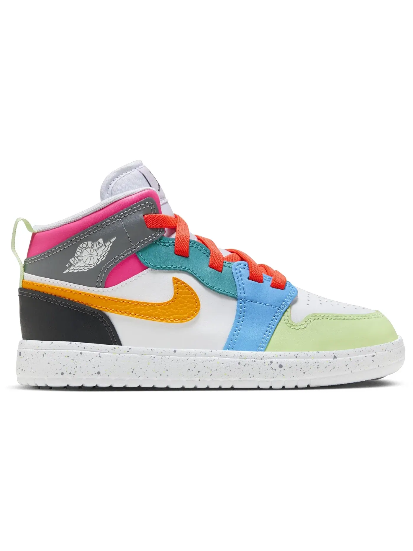 Детские кроссовки Lifestyle Jordan 1 Mid ALT SE Jordan — изображение 1 из 1, белый/темный/розовый