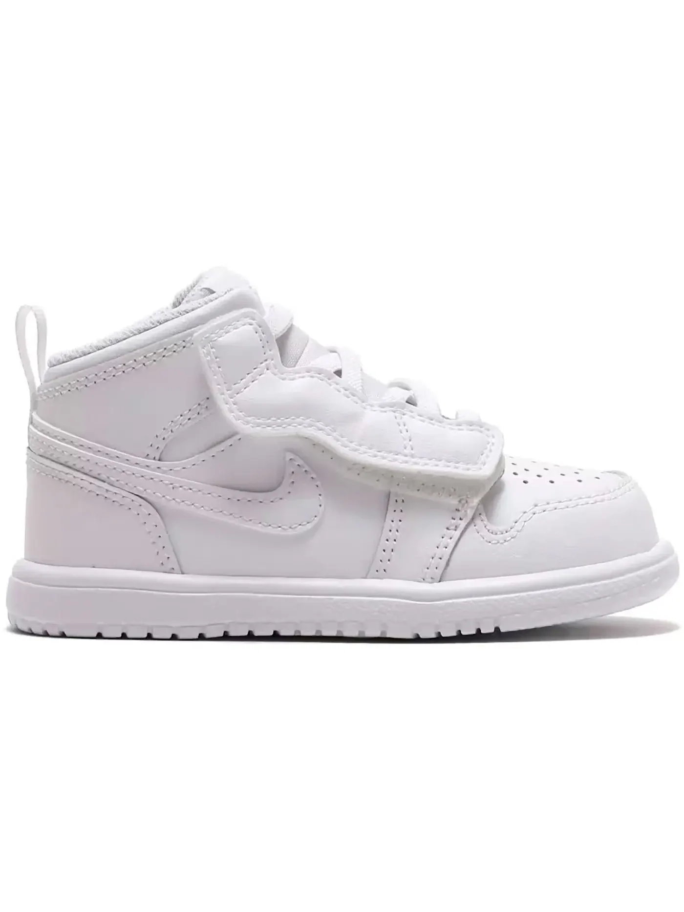 Детские кроссовки для мальчиков кожаные Jordan 1 Mid Alt Jordan — изображение 1 из 3, белый белый белый
