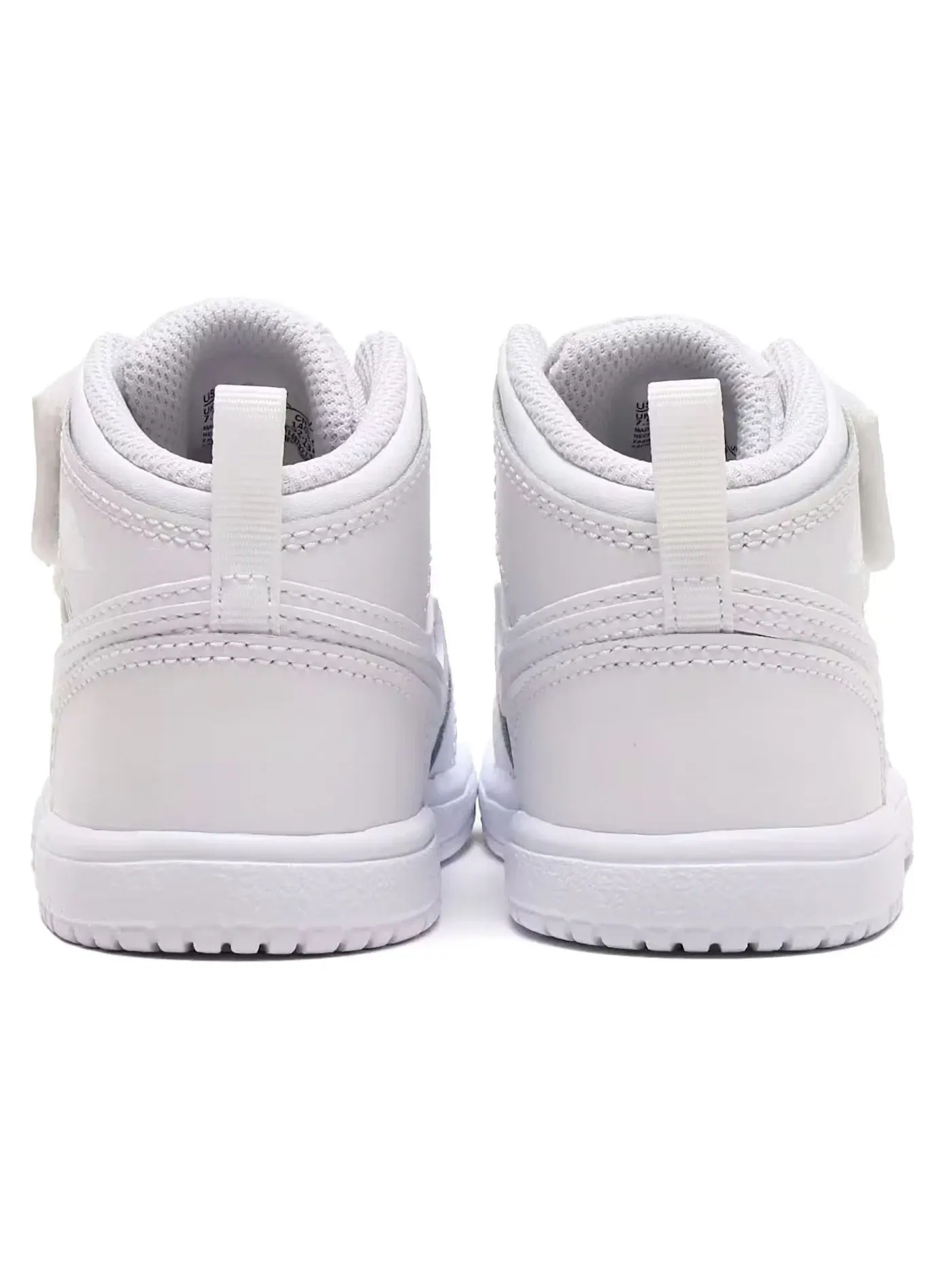 Детские кроссовки для мальчиков кожаные Jordan 1 Mid Alt Jordan — изображение 3 из 3, белый белый белый