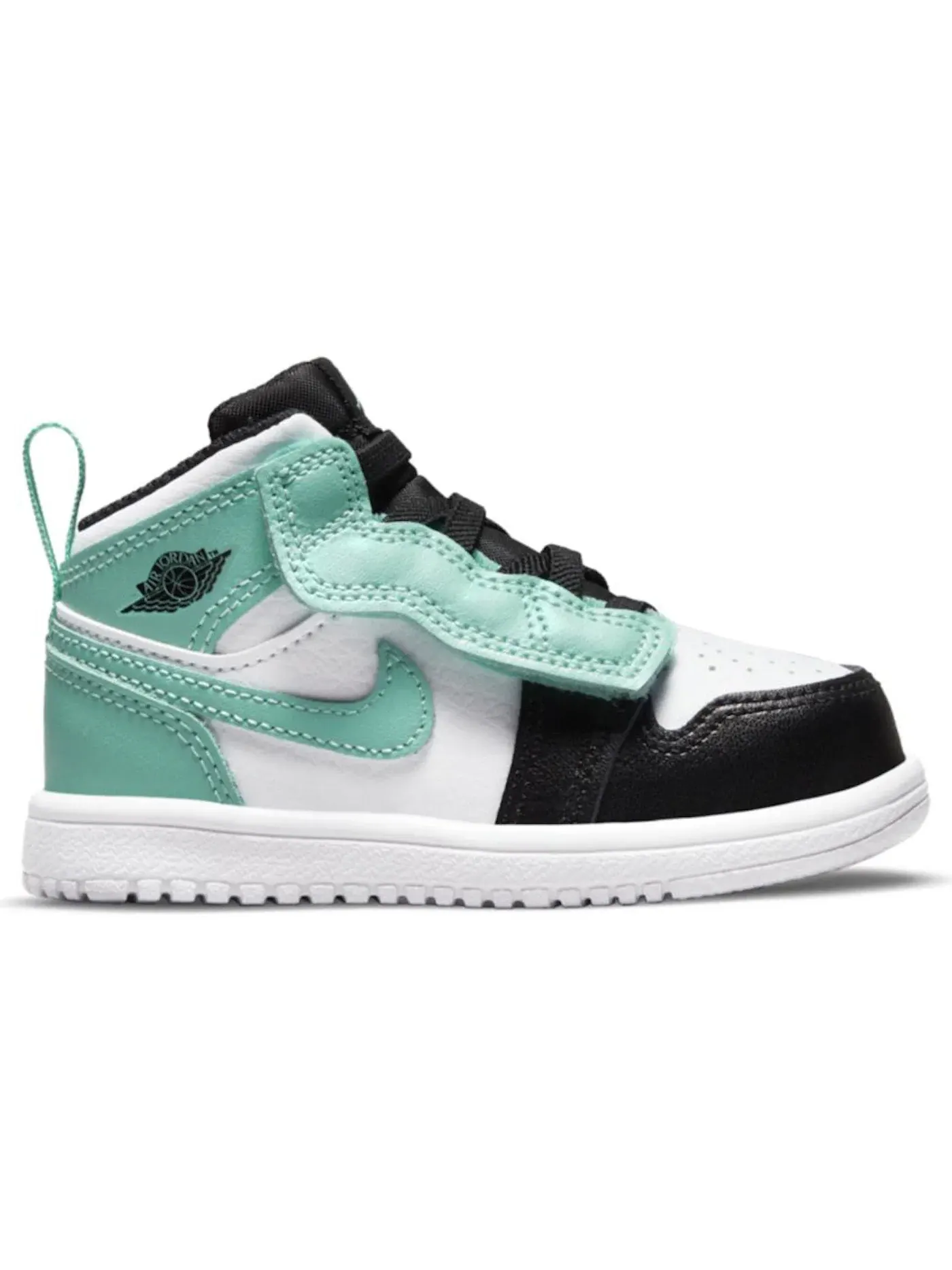 Детские кроссовки с длинным шнурком Jordan 1 Mid Alt Jordan — изображение 1 из 1, белый/черный