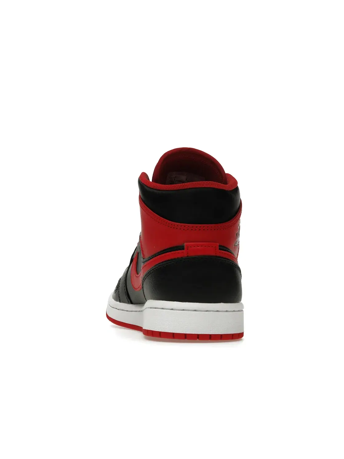 Мужские кроссовки Lifestyle с верхом из премиум-кожи Jordan 1 Mid Jordan — изображение 4 из 4, черный/красный-белый