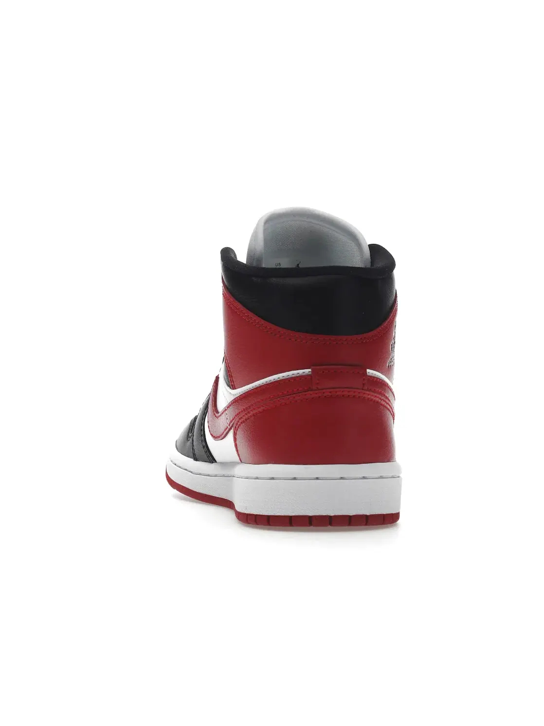 Женские кроссовки с кожаным верхом Jordan 1 Mid — изображение 4 из 4, белый/красный/черный