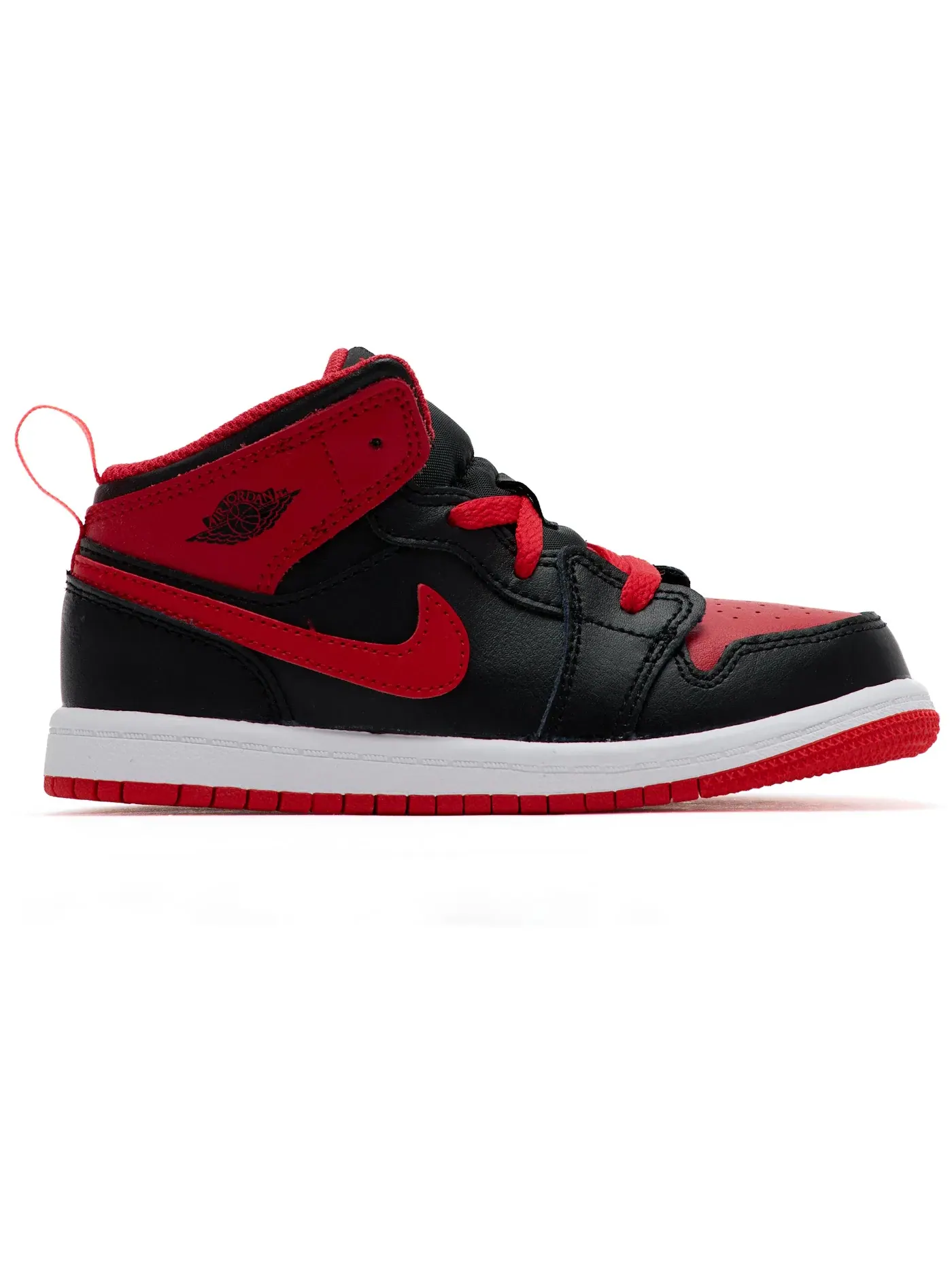Детские кроссовки Lifestyle Jordan 1 Mid Jordan — изображение 1 из 1, черный/белый/красный