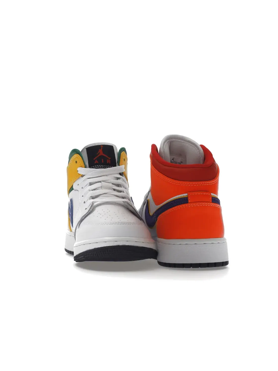Детские кроссовки с разноцветными акцентами Jordan 1 Mid Alternate Multi-Color Jordan — изображение 4 из 4, белый/фиолетовый