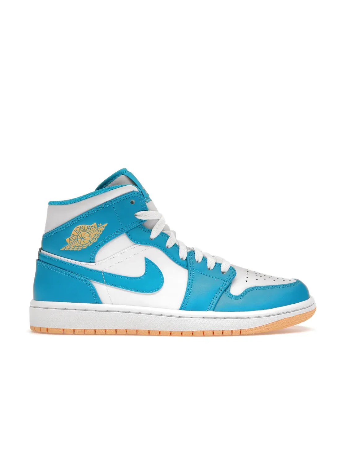 Мужские кроссовки с высоким берцем Jordan 1 Mid Jordan — изображение 1 из 4, золотистый/белый