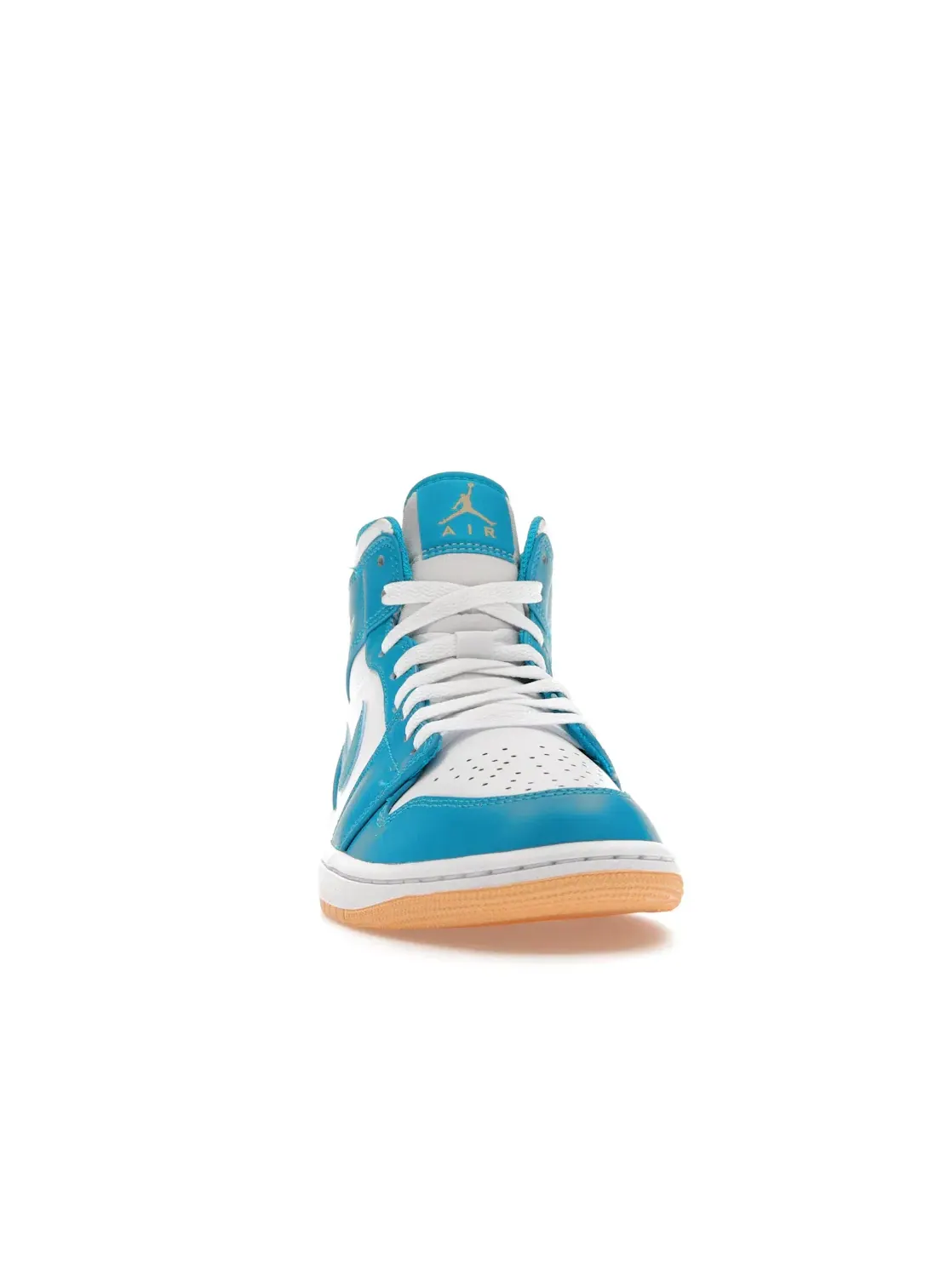 Мужские кроссовки с высоким берцем Jordan 1 Mid Jordan — изображение 2 из 4, золотистый/белый