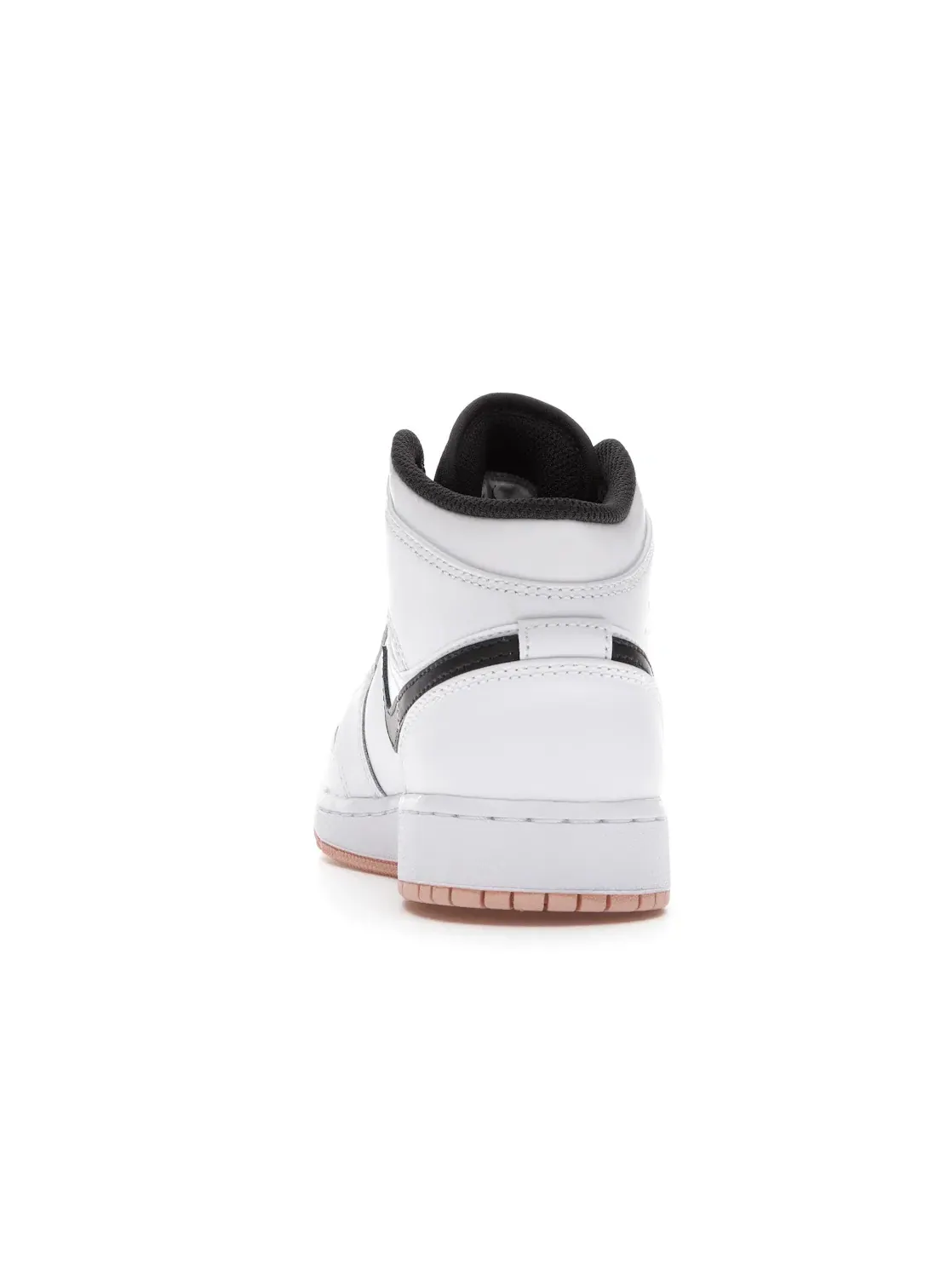 Детские кроссовки с перфорированным носком Jordan 1 Mid Jordan — изображение 4 из 4, белый/-оранжевый