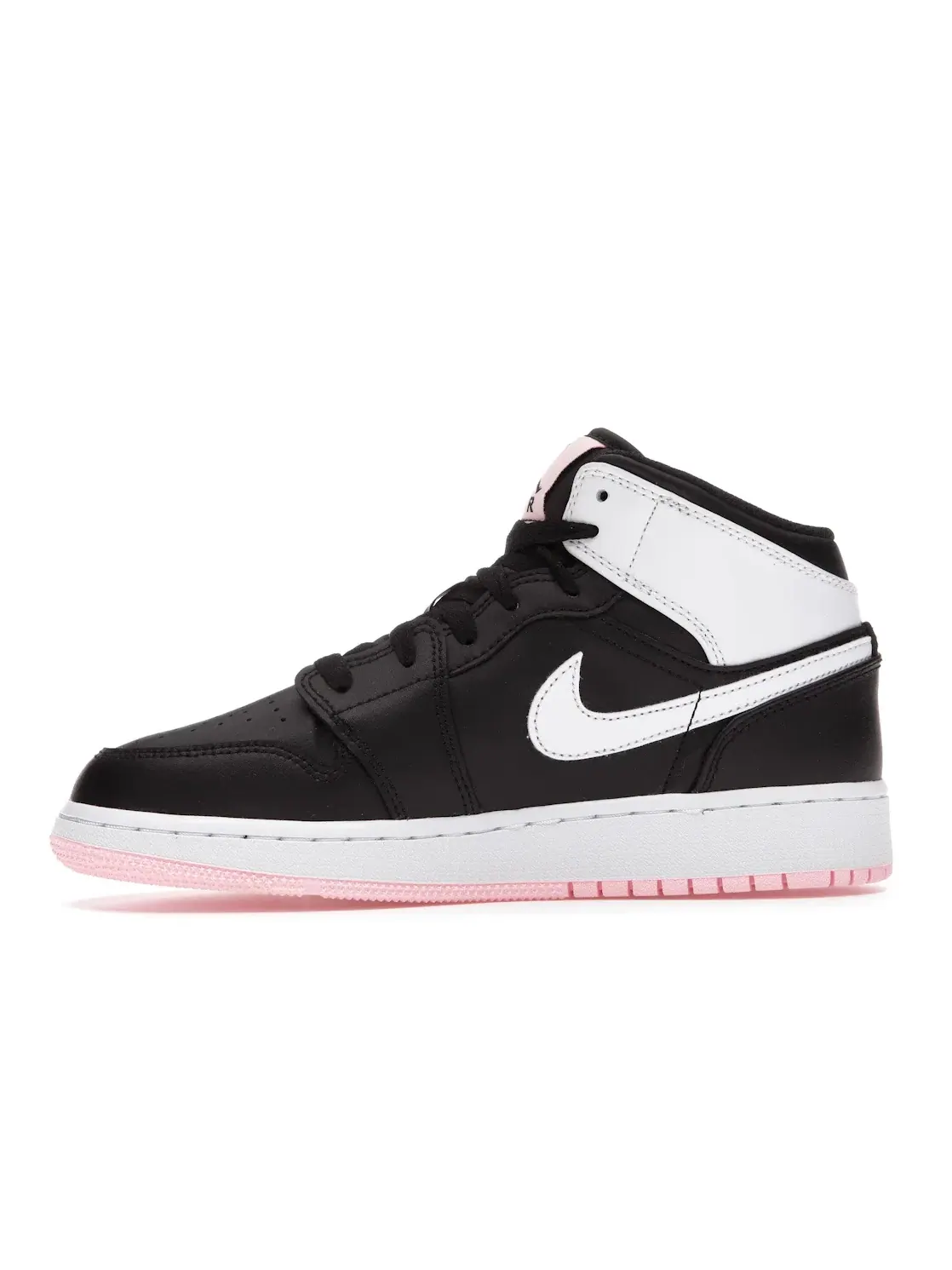 Детские кроссовки с контрастным дизайном Jordan 1 Mid Jordan — изображение 3 из 4, черный/белый