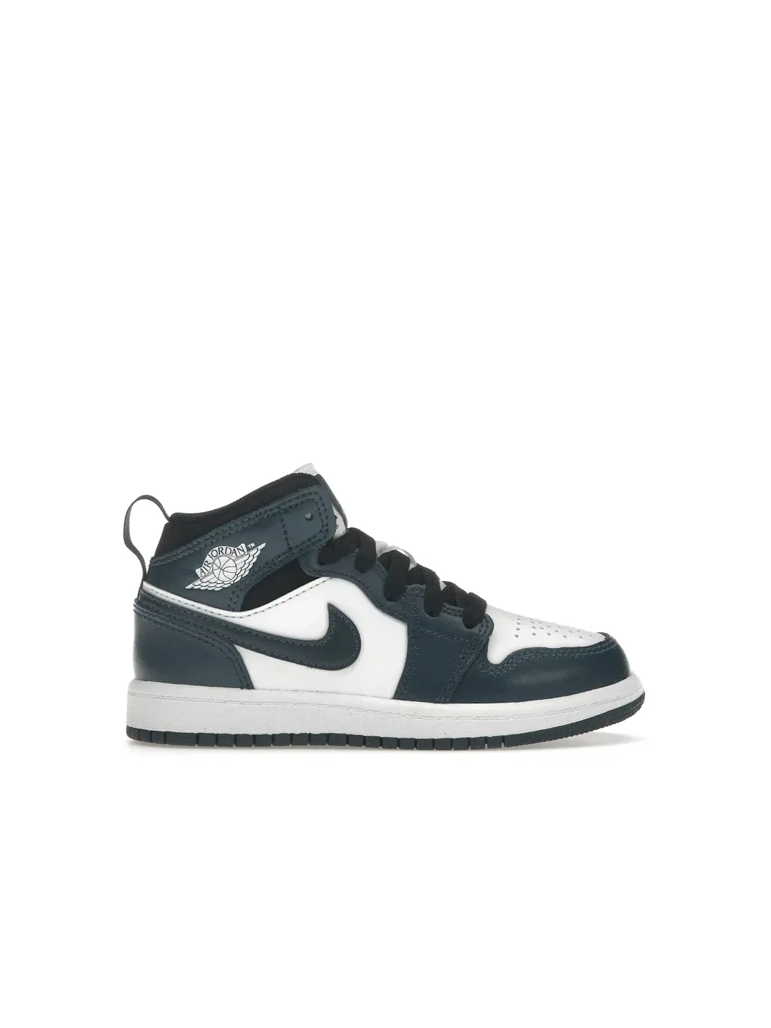 Детские кроссовки с высоким берцем Jordan 1 Mid Armoury Navy Jordan — изображение 1 из 4, темно-синий/черный/белый