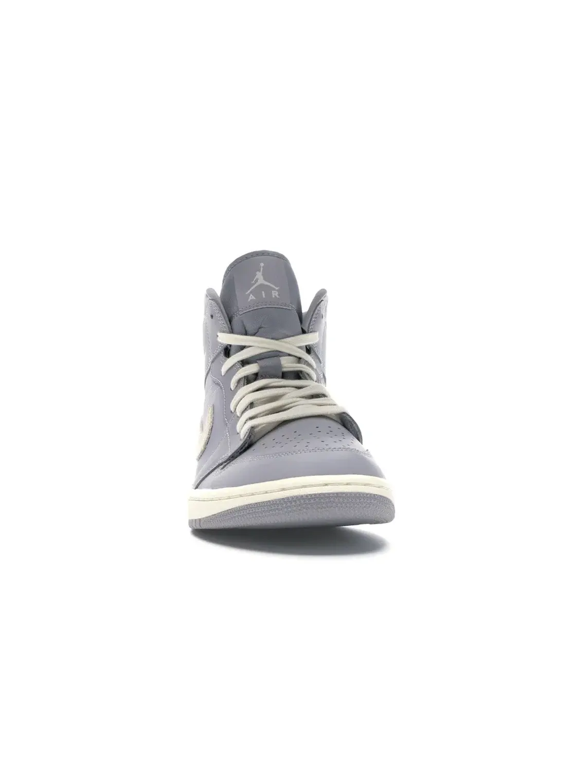 Женские кроссовки с перфорированным носком Jordan 1 Mid Atmosphere Grey Pale Ivory — изображение 2 из 4
