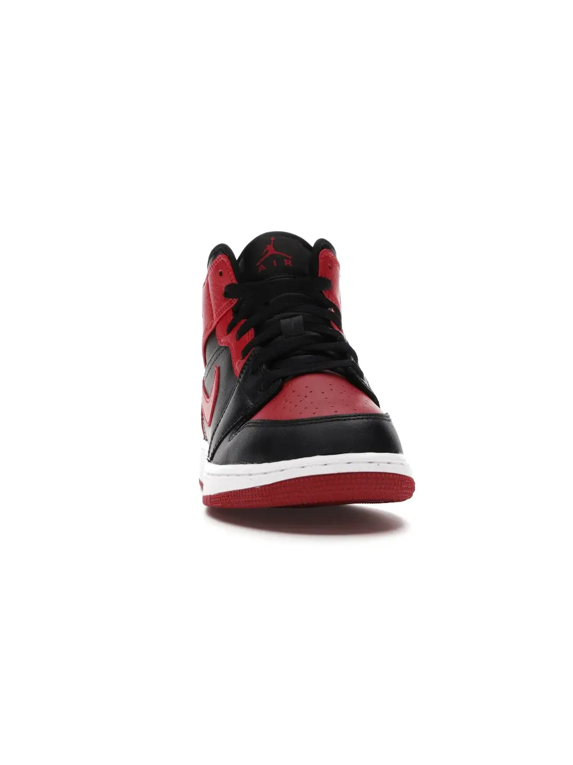 Детские кроссовки Lifestyle с высоким берцем Jordan 1 Mid Banned Jordan — изображение 2 из 4, черный/красный-белый