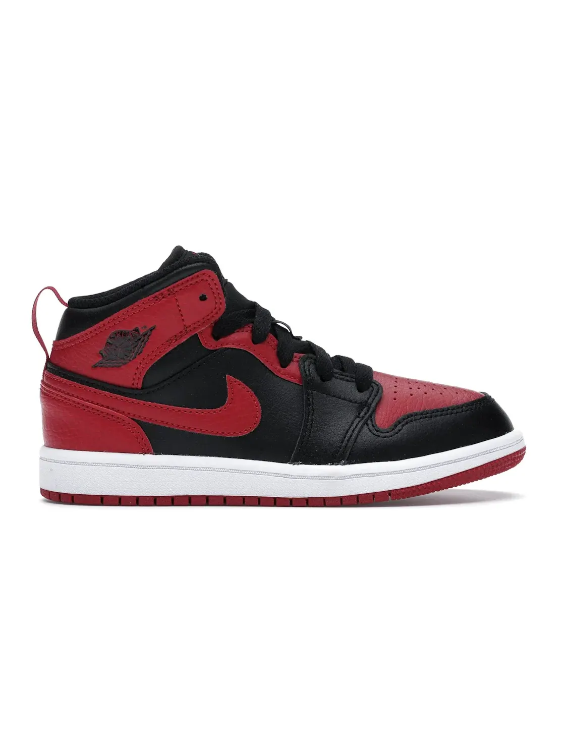 Детские кроссовки с контрастной отделкой Jordan 1 Mid Banned (2020) (PS) Jordan — изображение 1 из 4