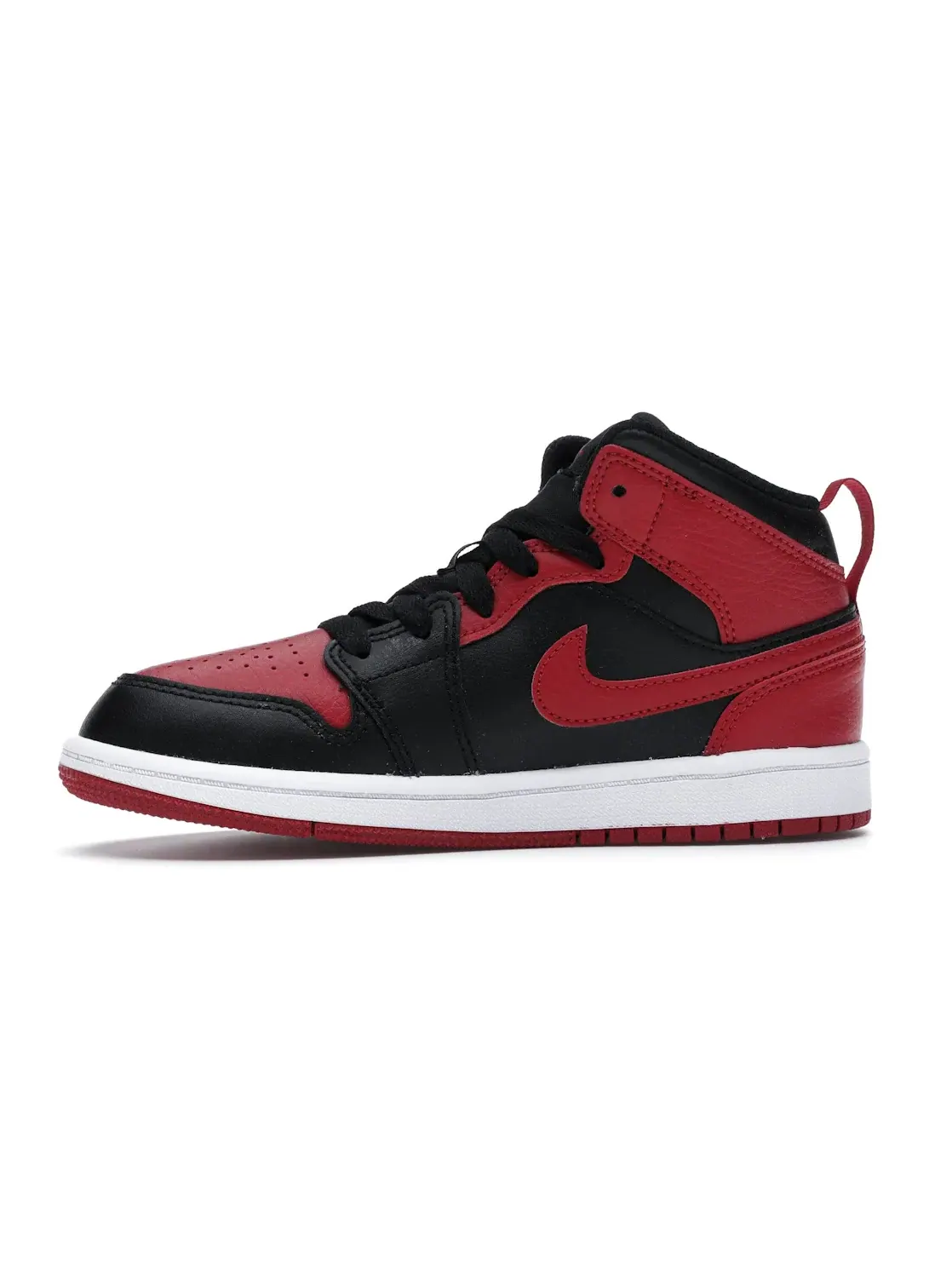 Детские кроссовки с контрастной отделкой Jordan 1 Mid Banned (2020) (PS) Jordan — изображение 3 из 4