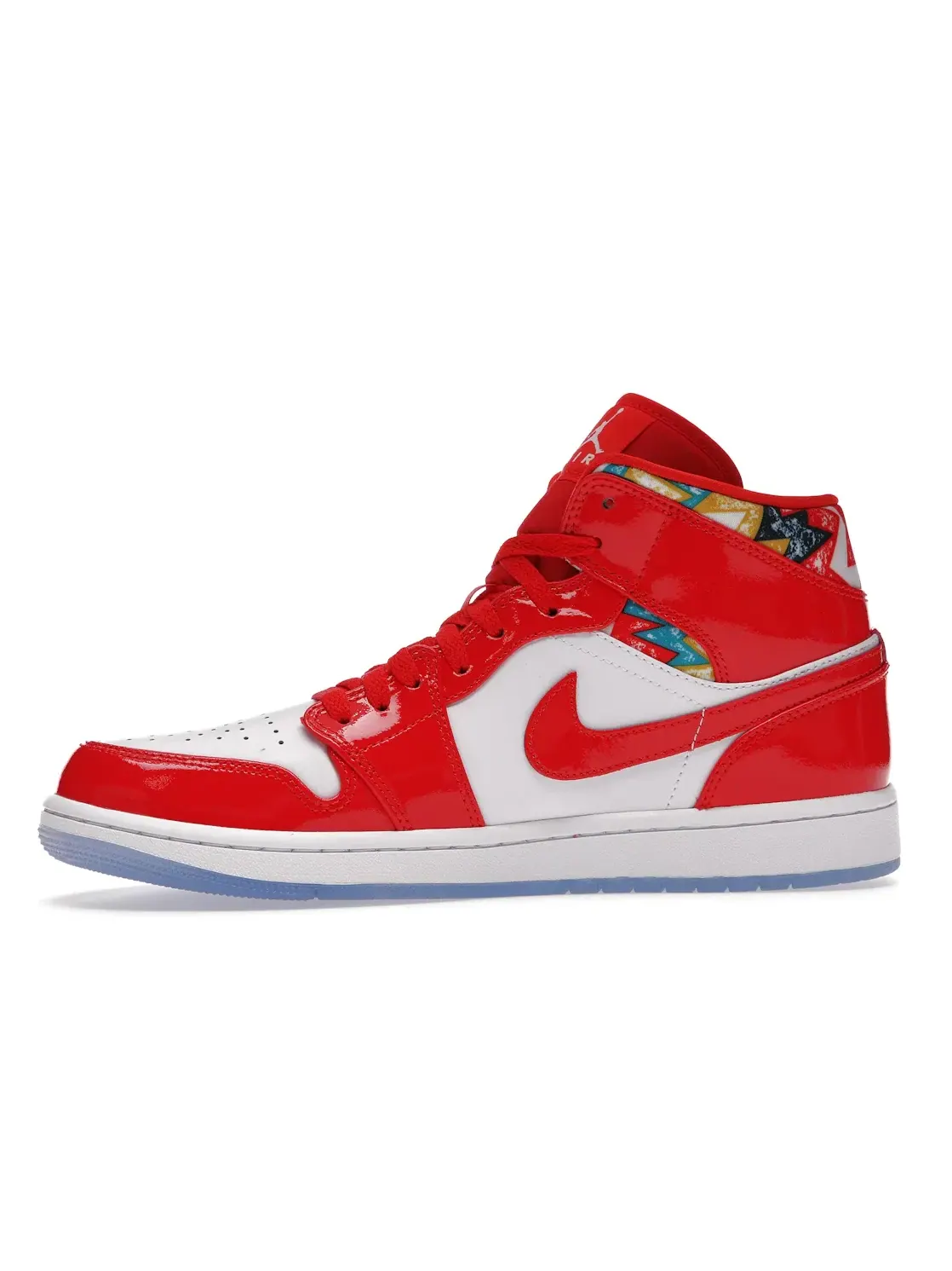 Мужские кроссовки Lifestyle Jordan 1 Mid Barcelona Sweater Jordan — изображение 3 из 4, красный/белый
