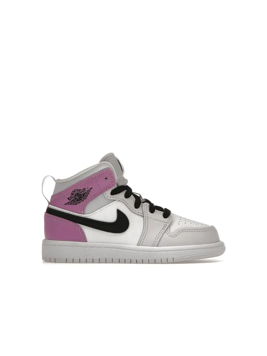 Детские кроссовки с перфорацией Jordan 1 Mid Jordan — изображение 1 из 4, черный/белый