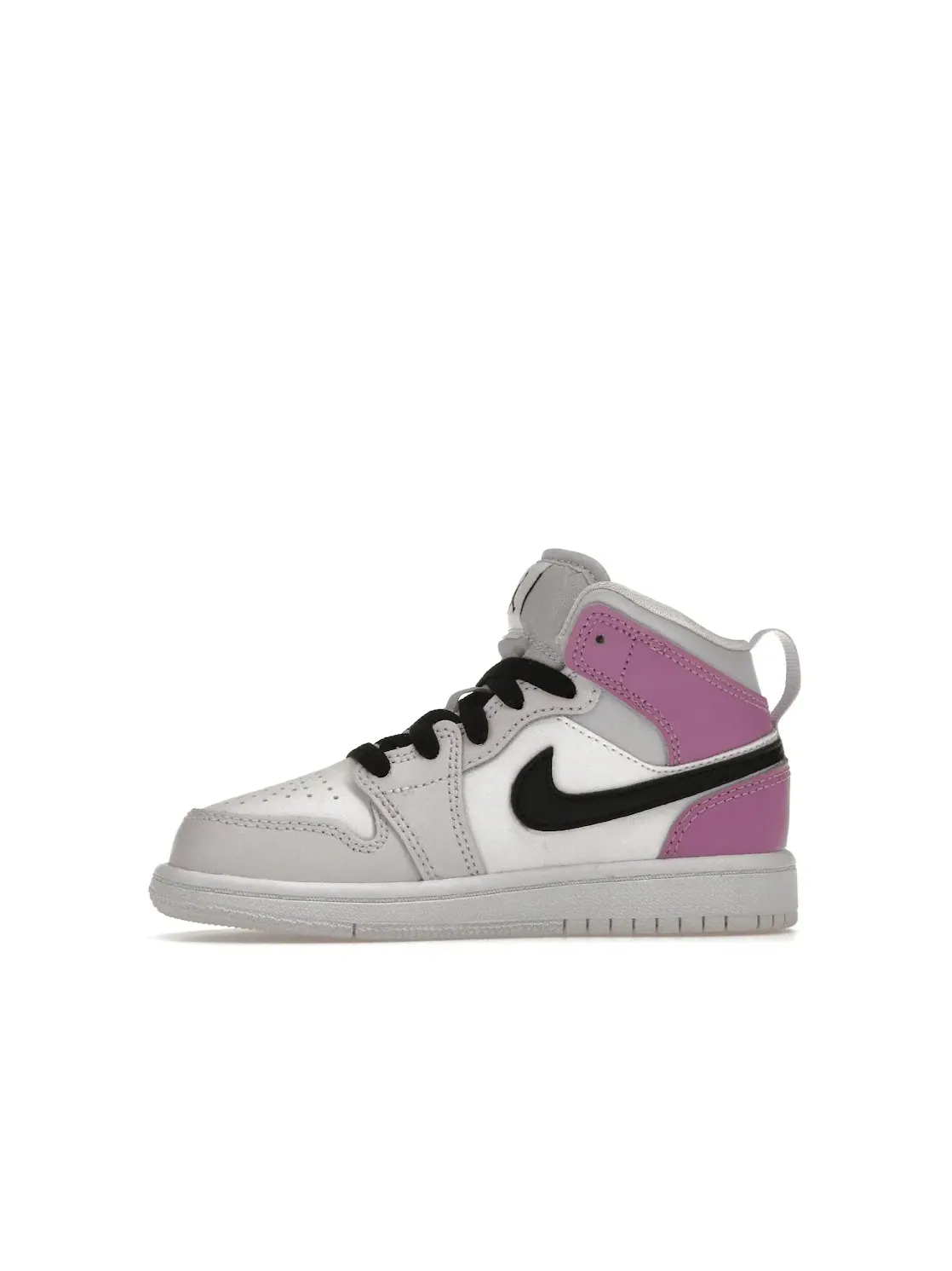 Детские кроссовки с перфорацией Jordan 1 Mid Jordan — изображение 3 из 4, черный/белый