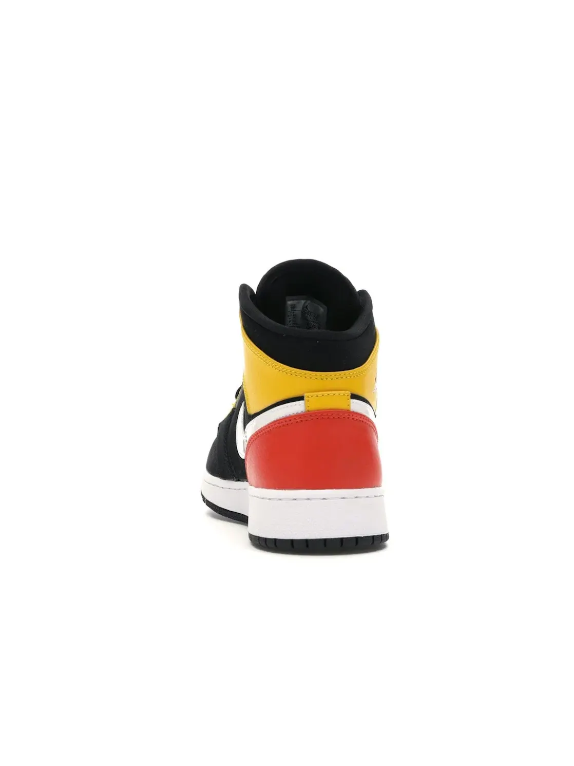 Детские кроссовки с замшевым верхом Jordan 1 Mid — изображение 4 из 4, черный/-белый-оранжевый