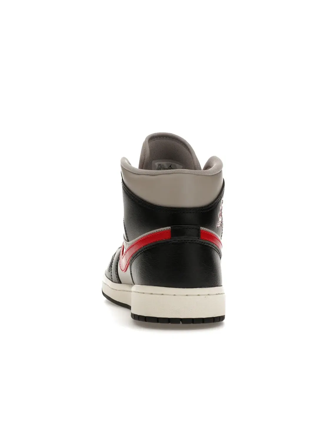 Женские кроссовки с кожаным верхом Jordan 1 Mid — изображение 4 из 4, черный/красный/серый