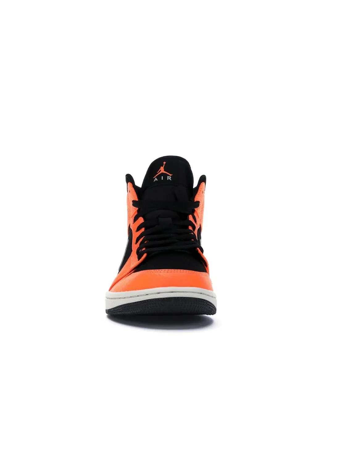 Мужские кроссовки Lifestyle с оранжевыми акцентами Jordan 1 Mid Jordan — изображение 2 из 4, черный/-светлый