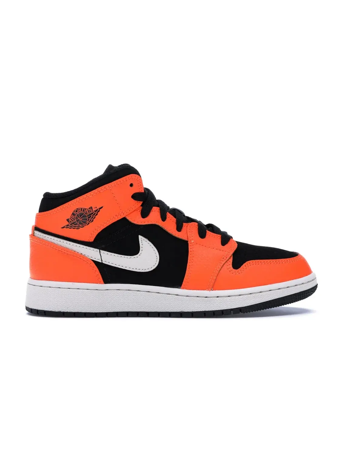 Детские кроссовки Lifestyle с контрастными цветами Jordan 1 Mid — изображение 1 из 4, черный/-светлый