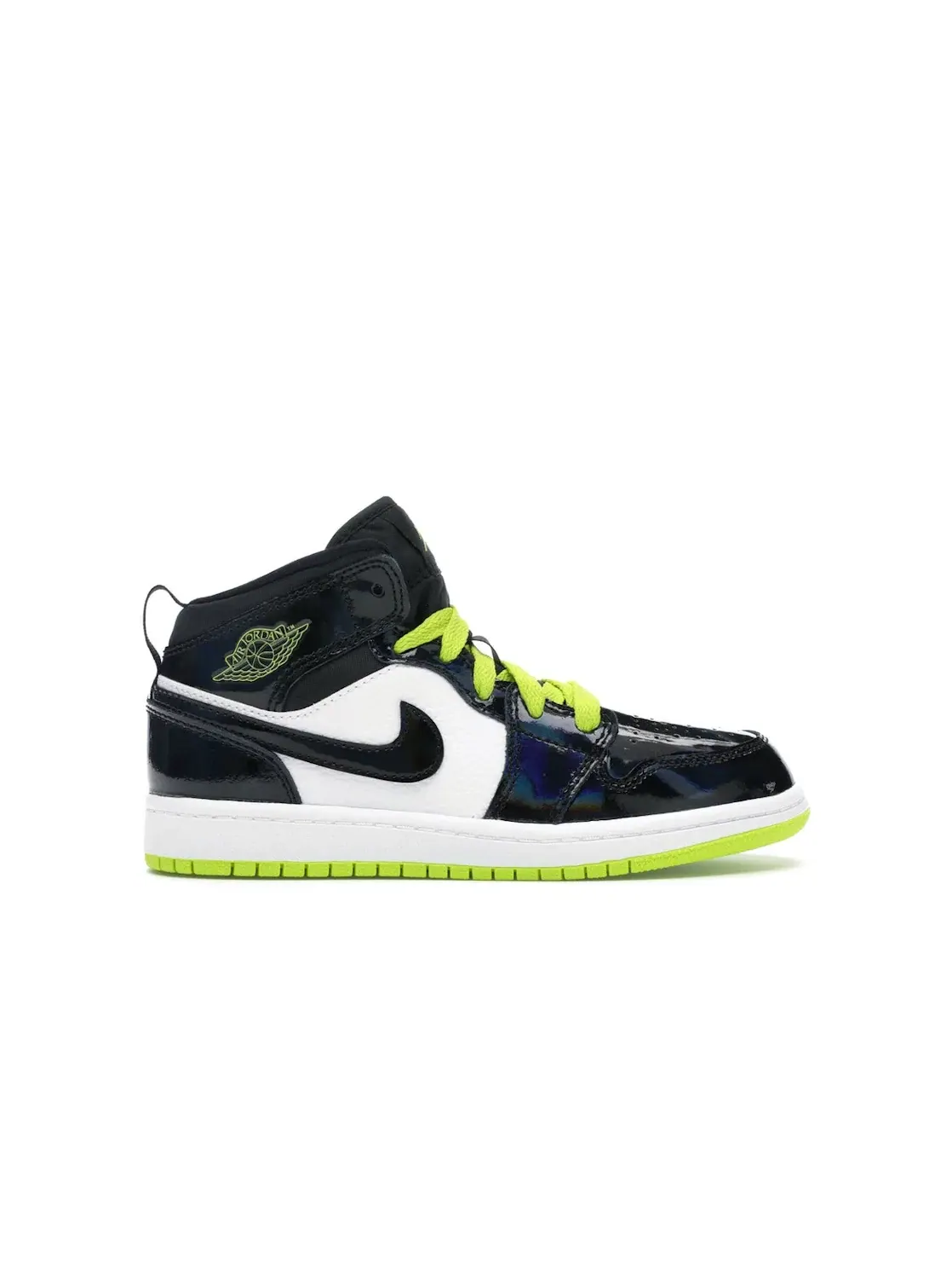 Детские кроссовки Lifestyle Jordan 1 Mid Jordan — изображение 1 из 4, черный/-белый-зеленый