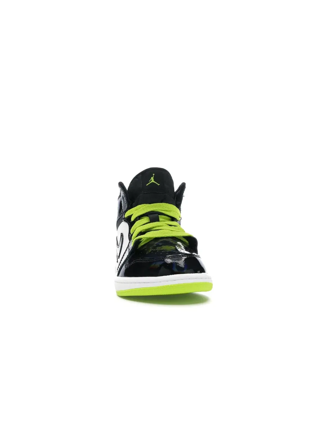 Детские кроссовки Lifestyle Jordan 1 Mid Jordan — изображение 2 из 4, черный/-белый-зеленый