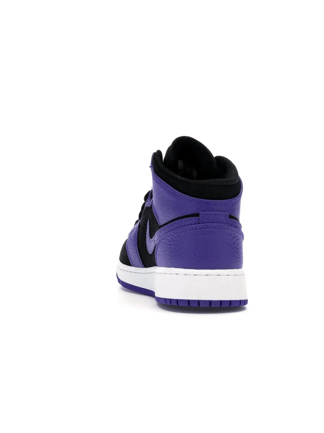 Детские кроссовки Lifestyle с кожаным верхом Jordan 1 Mid — изображение 4 из 4, черный/темный-белый
