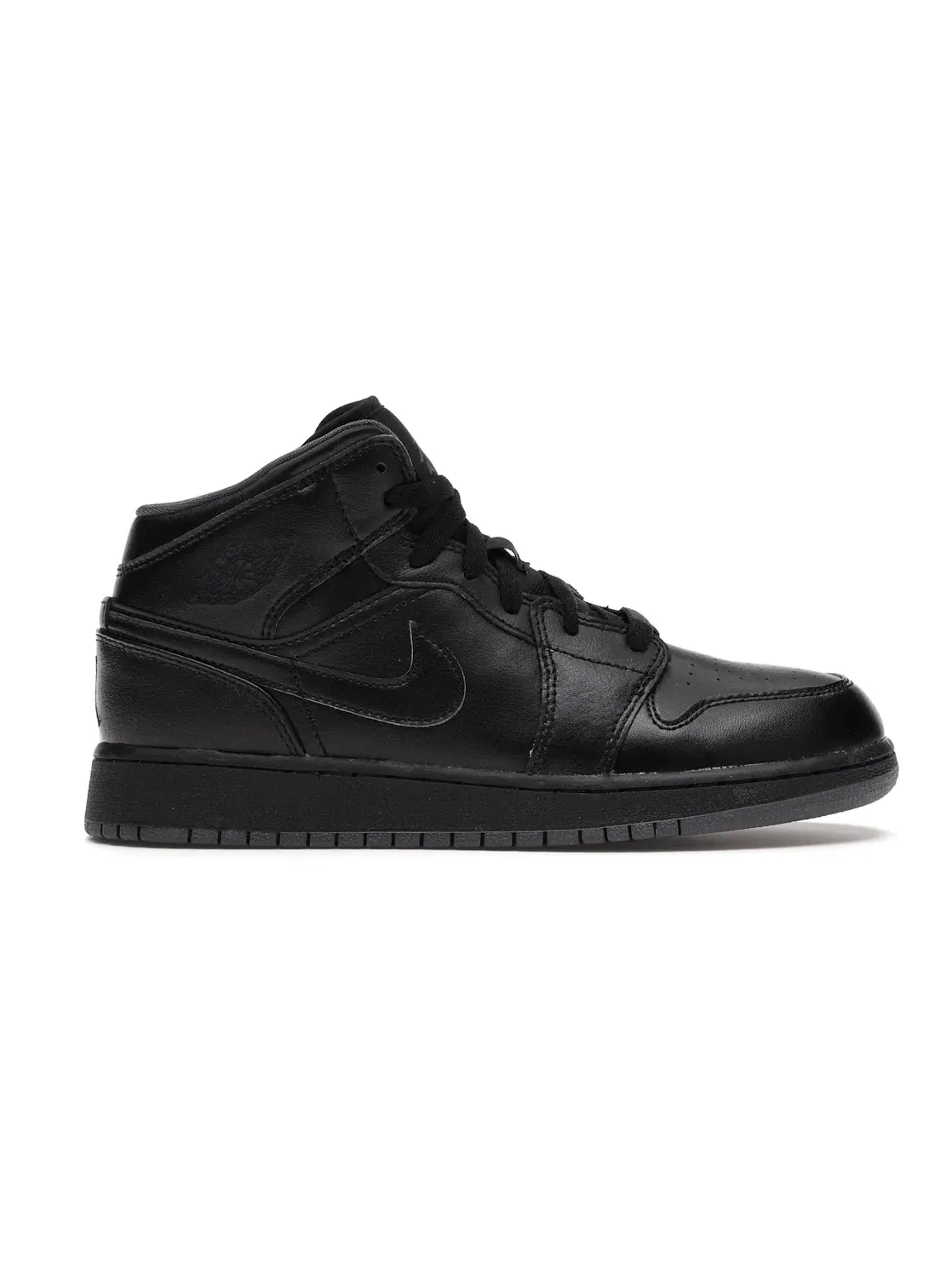 Детские кроссовки Lifestyle Jordan 1 Mid Black Dark Grey Outsole Jordan — изображение 1 из 4