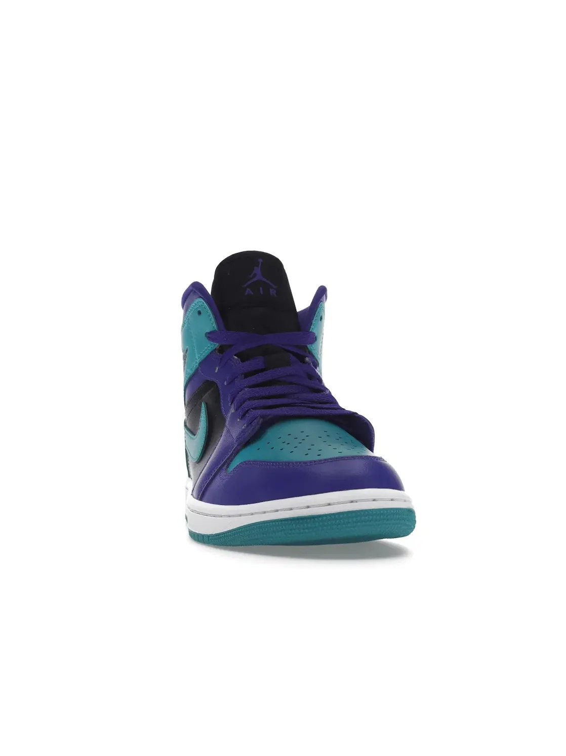 Женские кроссовки с контрастными цветами Jordan 1 Mid Jordan — изображение 2 из 4, темный/-черный-белый