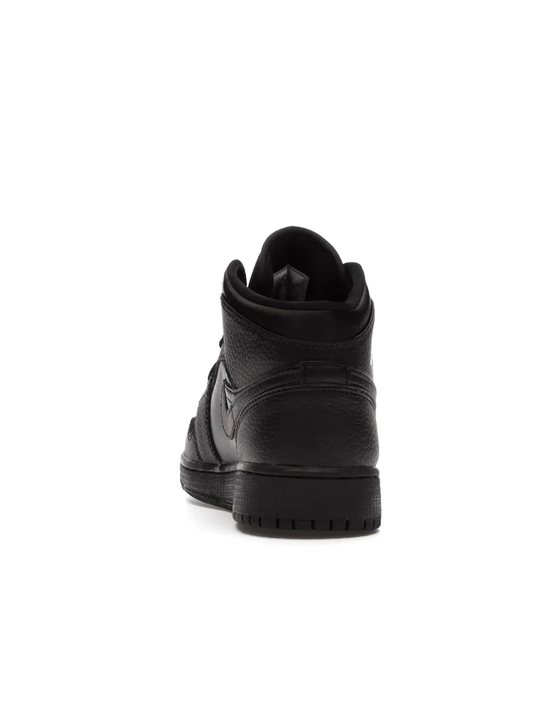 Детские кроссовки Lifestyle с кожаным верхом Jordan 1 Mid — изображение 4 из 4, черный/черный-черный
