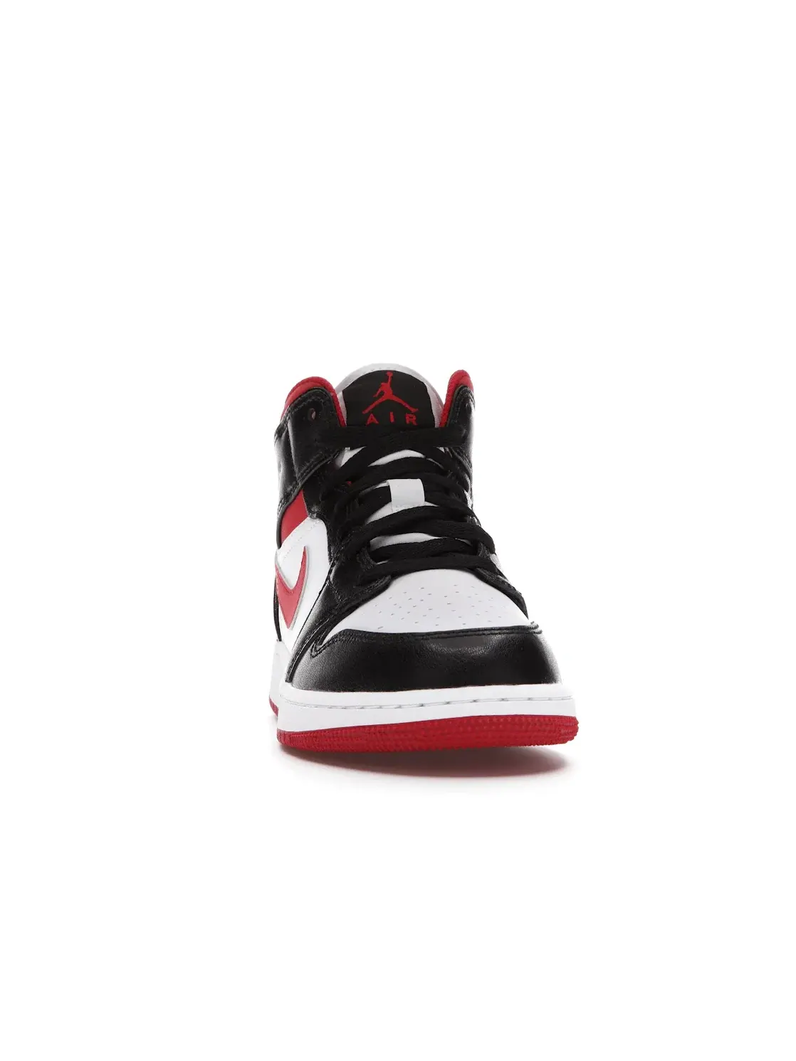 Детские кроссовки Lifestyle с традиционным дизайном Jordan 1 Mid Jordan — изображение 2 из 4, белый красный черный