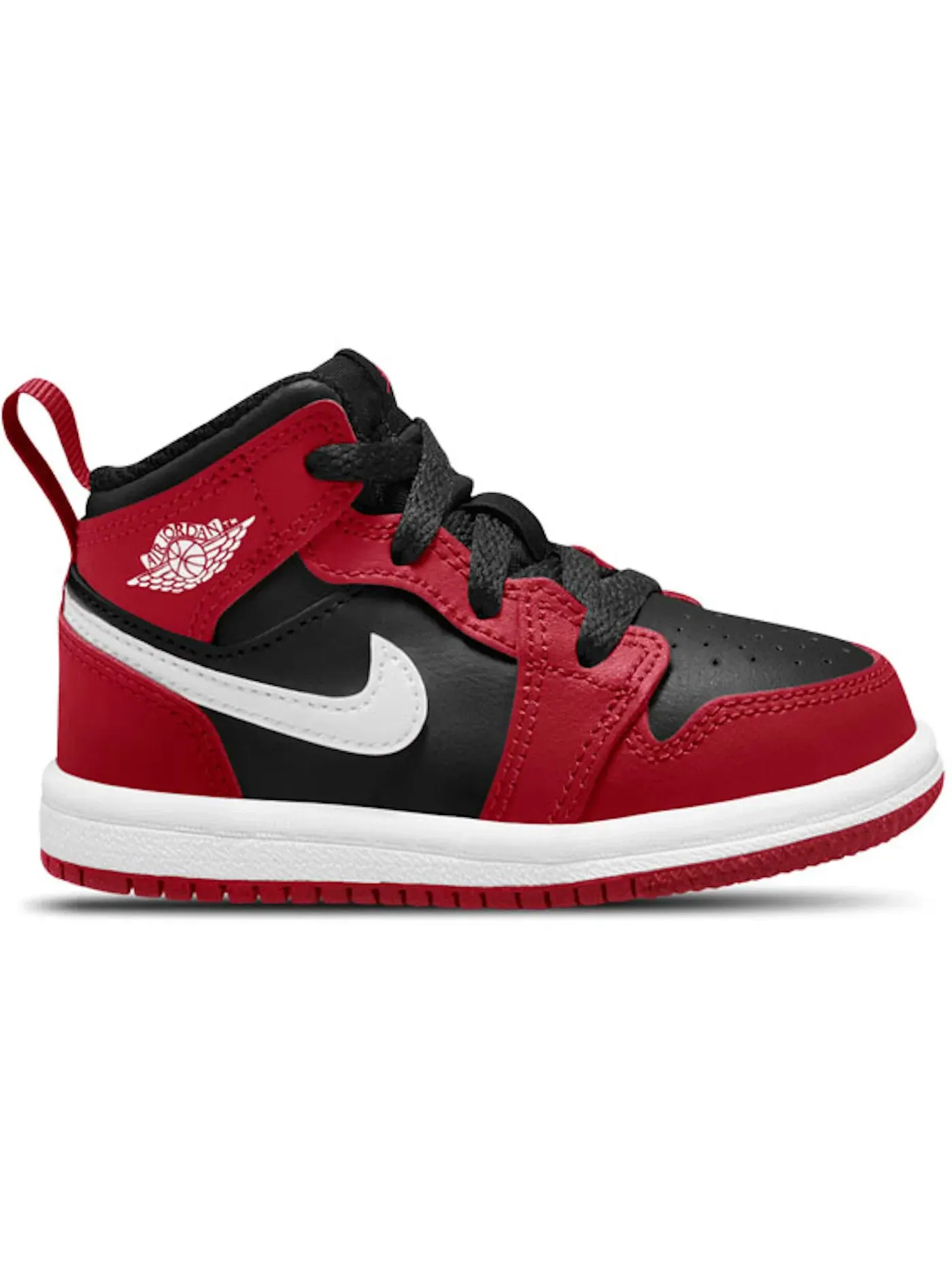 Детские кроссовки Lifestyle Jordan 1 Mid Jordan — изображение 1 из 1, черный красный белый
