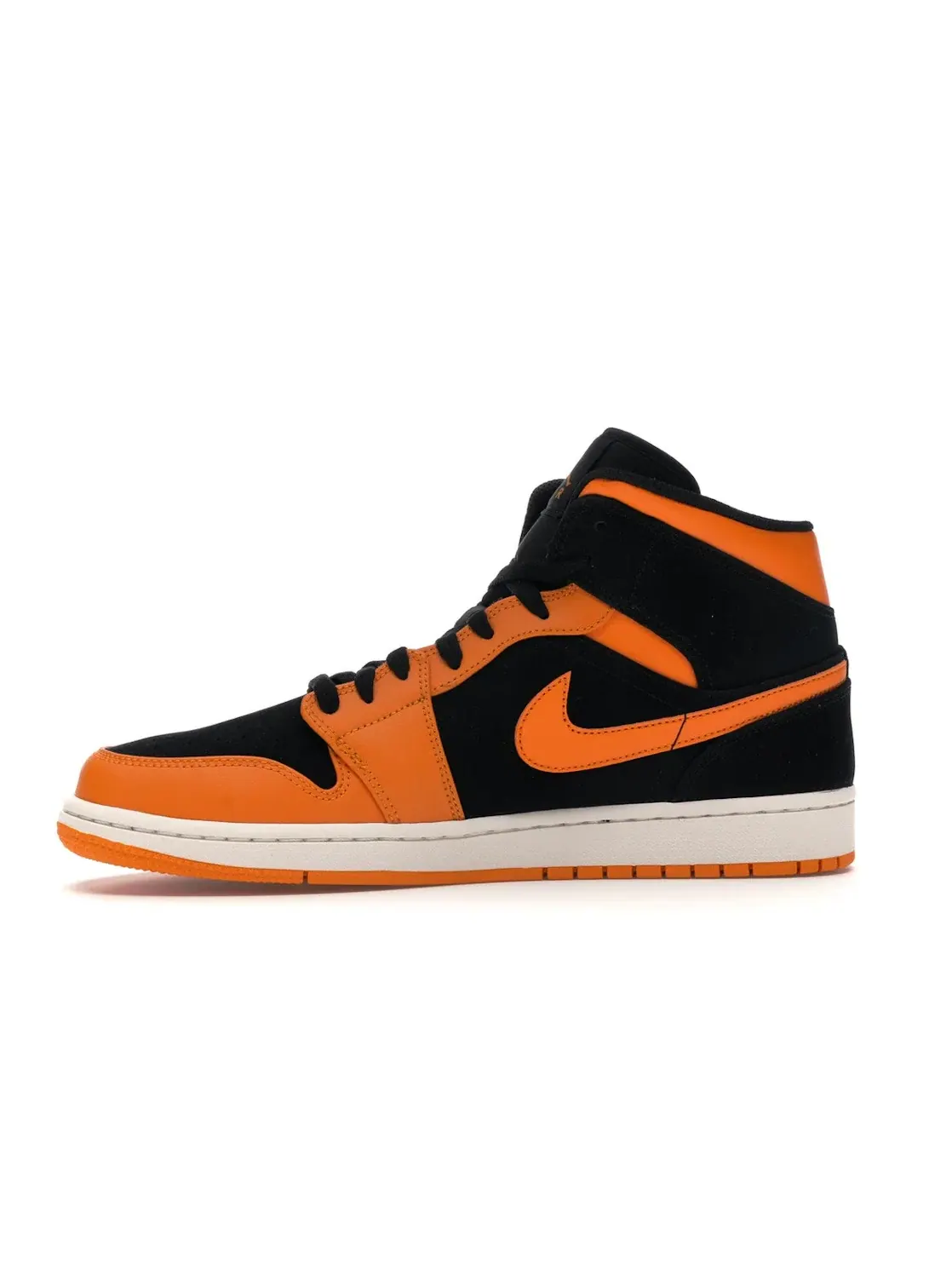 Мужские кроссовки Lifestyle Jordan 1 Mid Jordan — изображение 3 из 4, черный/оранжевый