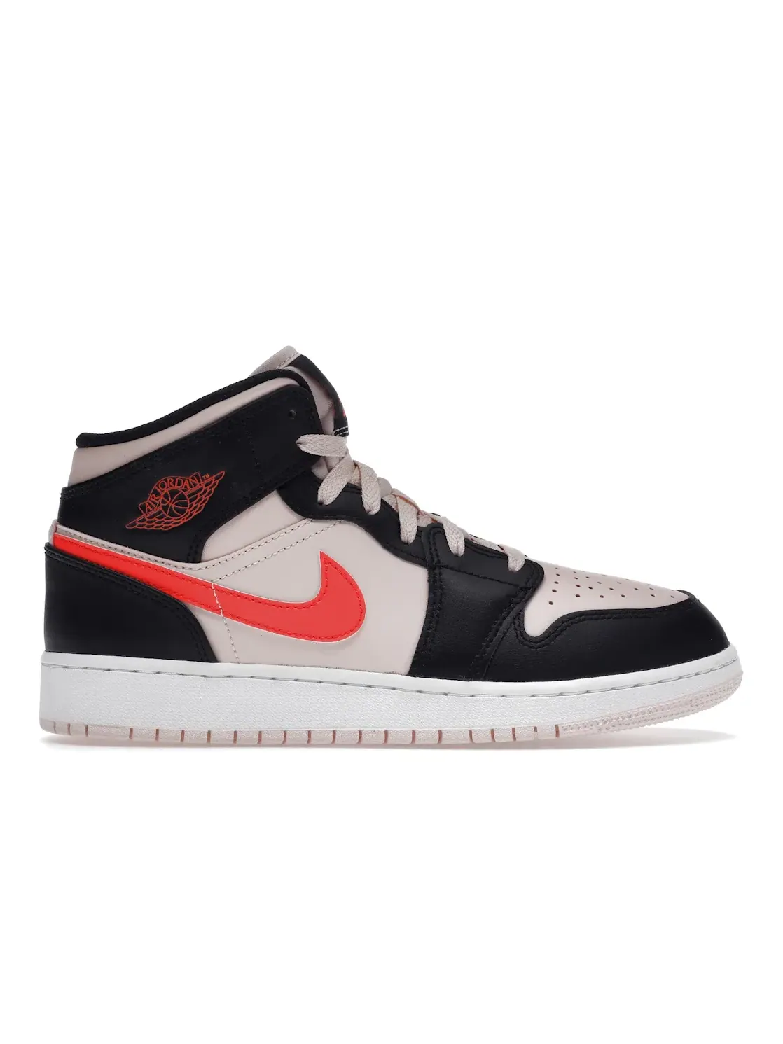 Детские кроссовки высокие с контрастным дизайном Jordan 1 Mid Atmosphere Jordan — изображение 1 из 4, черный