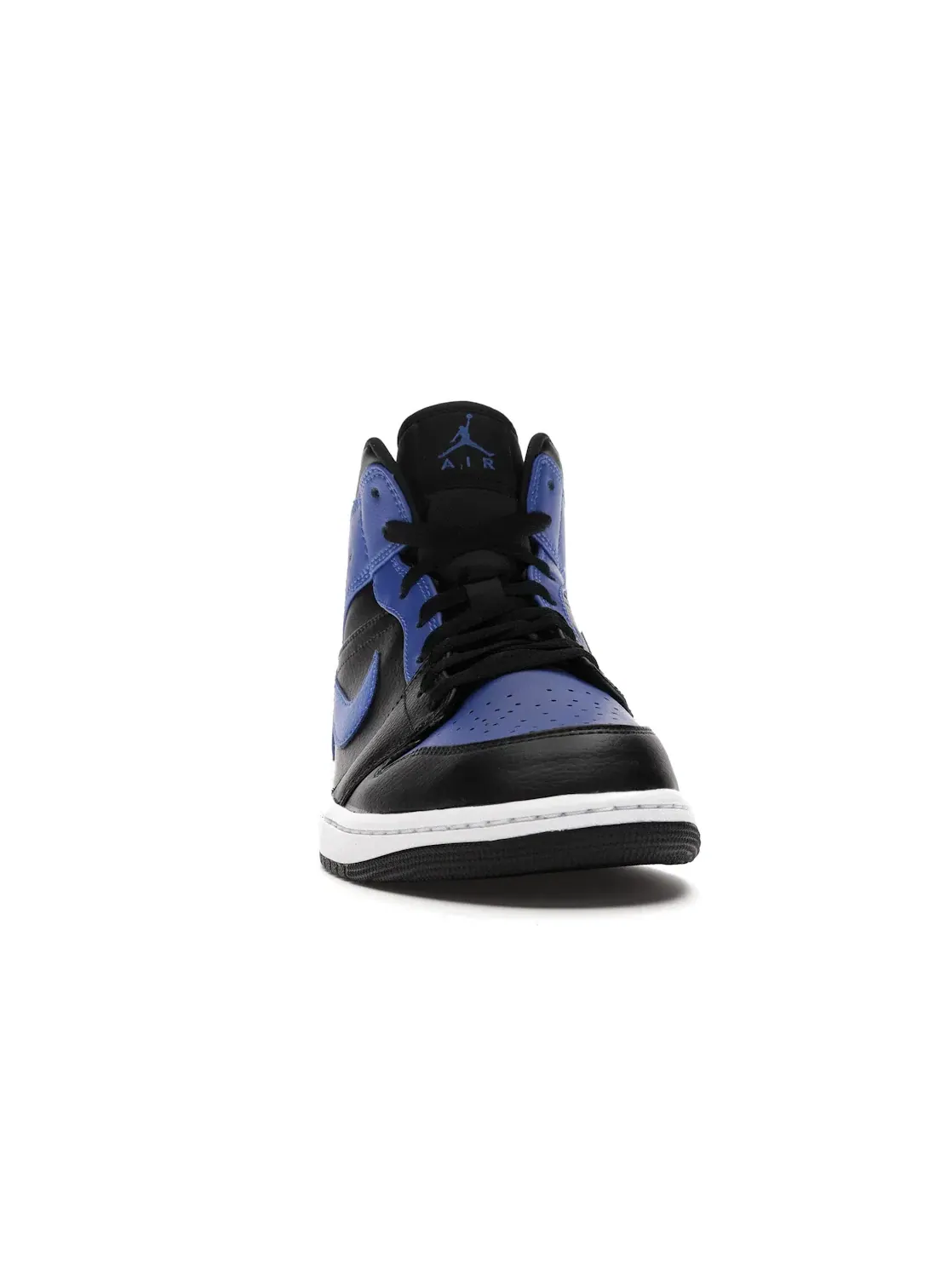 Мужские кроссовки с тисненой кожей Jordan 1 Mid Jordan — изображение 2 из 4, черный/-белый