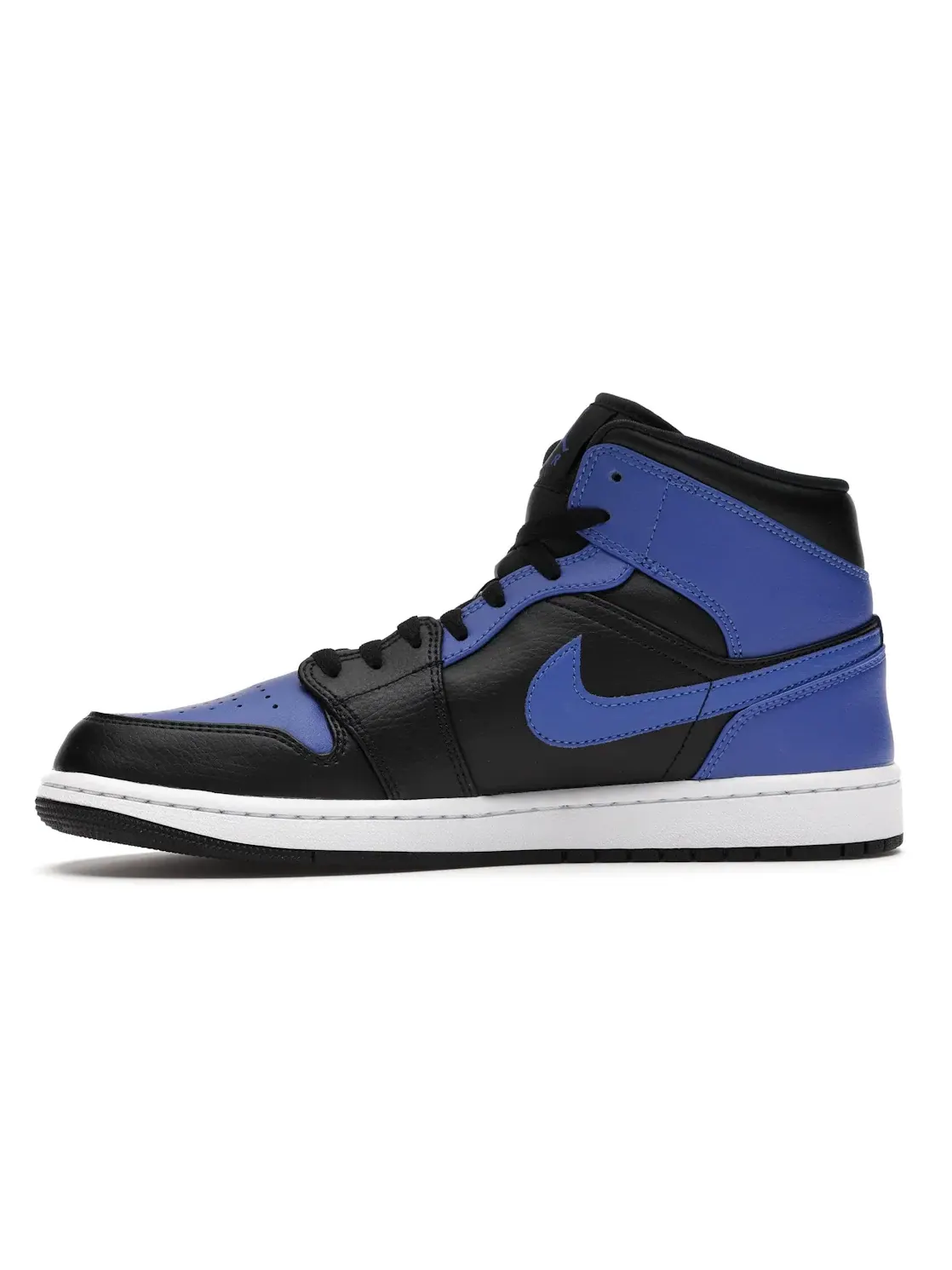 Мужские кроссовки с тисненой кожей Jordan 1 Mid Jordan — изображение 3 из 4, черный/-белый