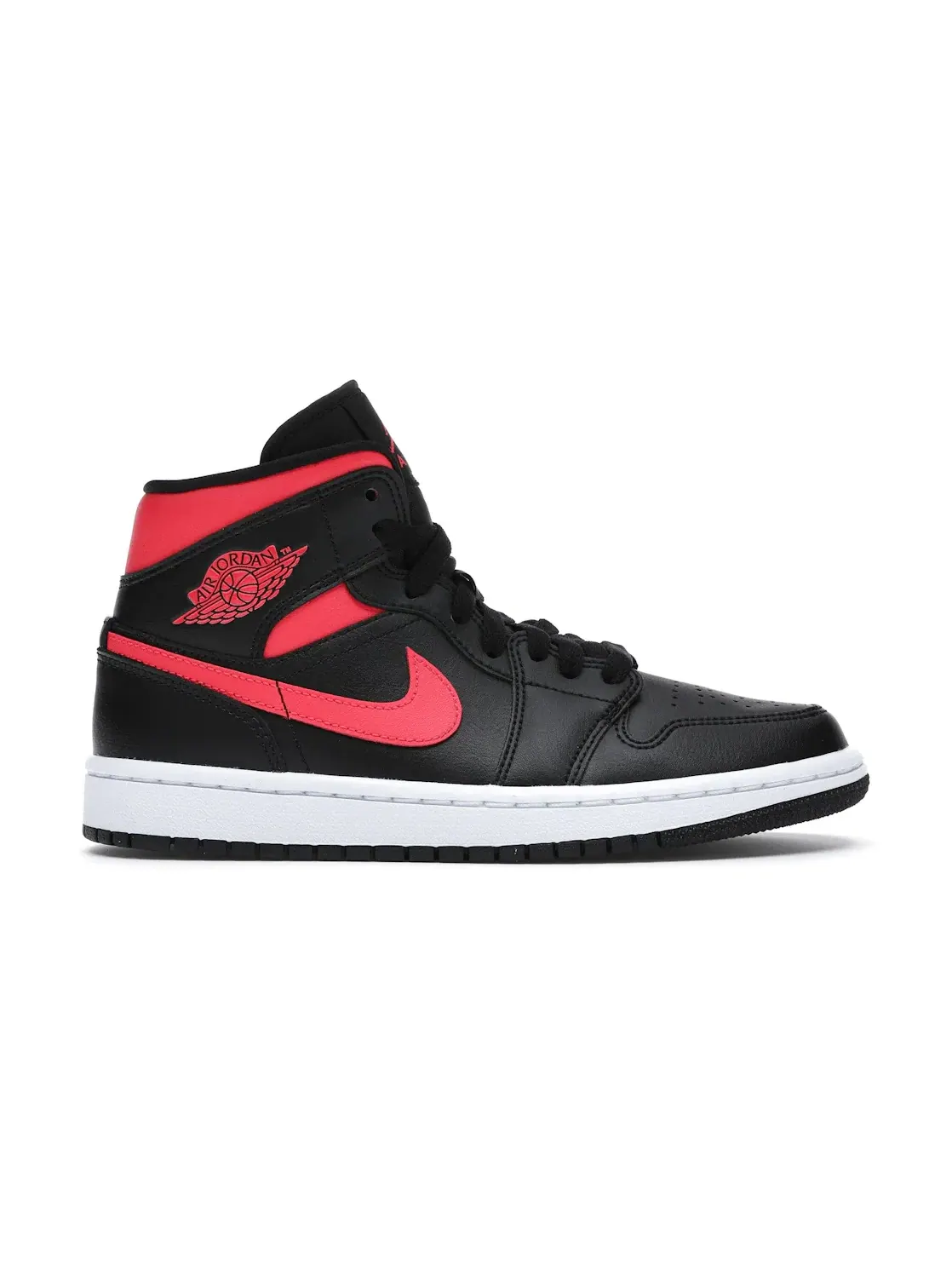 Женские кроссовки с высоким берцем Jordan 1 Mid Jordan — изображение 1 из 4, черный/красный-белый