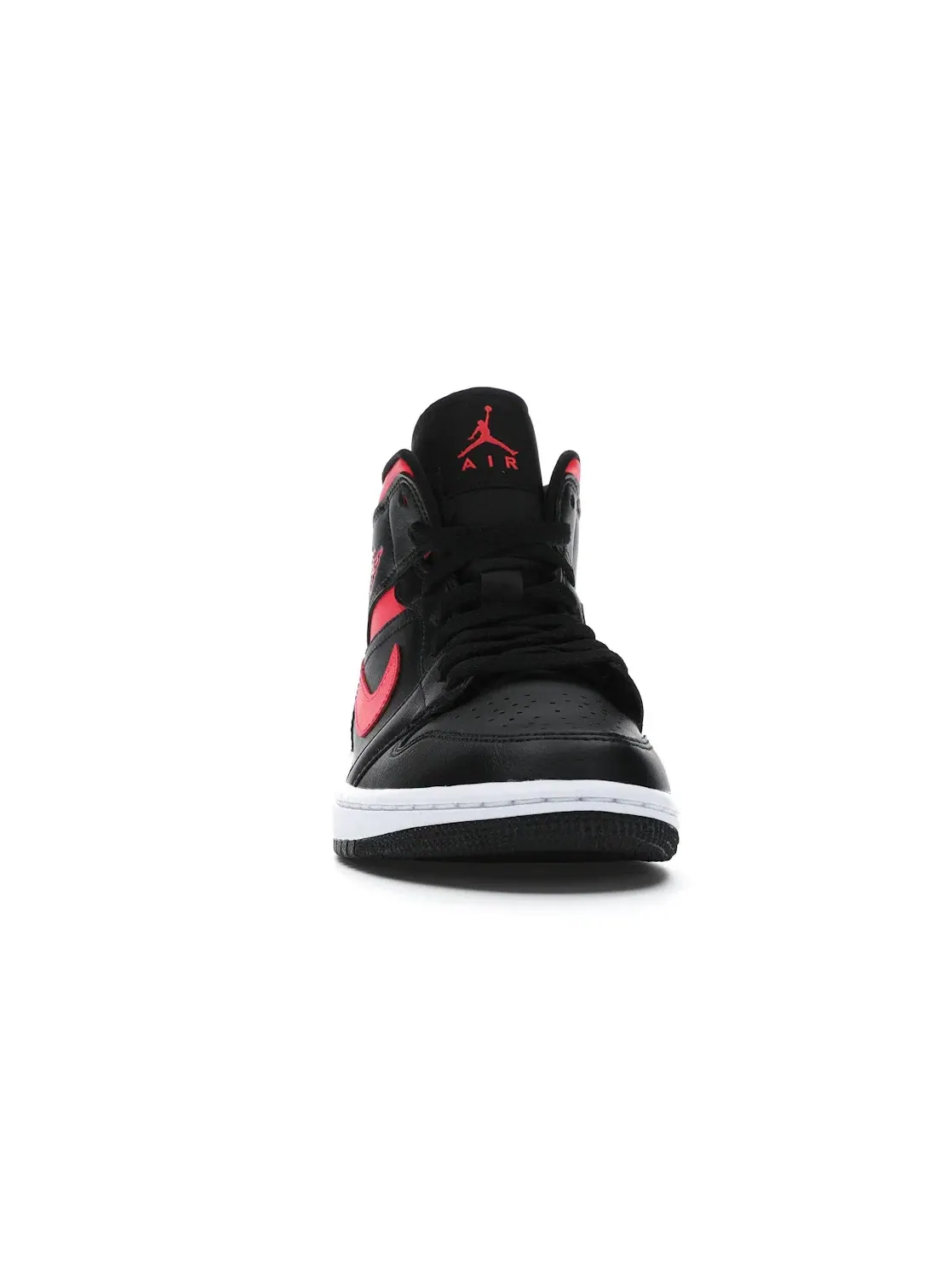 Женские кроссовки с высоким берцем Jordan 1 Mid Jordan — изображение 2 из 4, черный/красный-белый