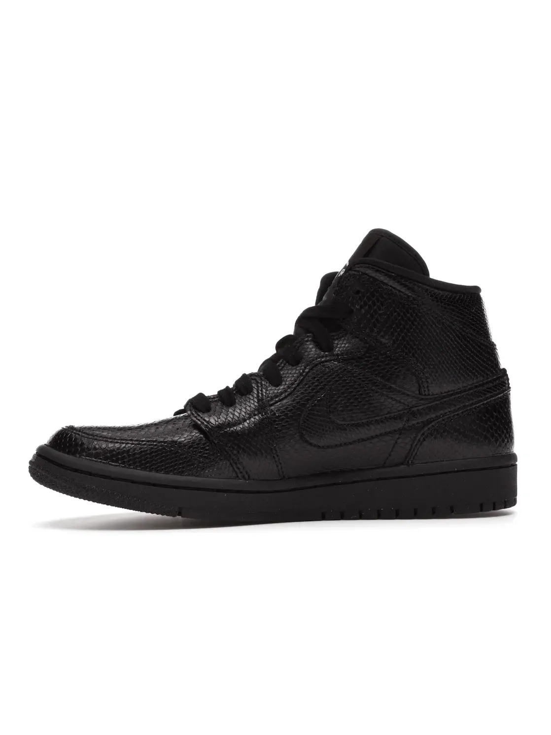 Женские кроссовки с змеиным принтом Jordan 1 Mid Jordan — изображение 3 из 4, черный/белый/черный