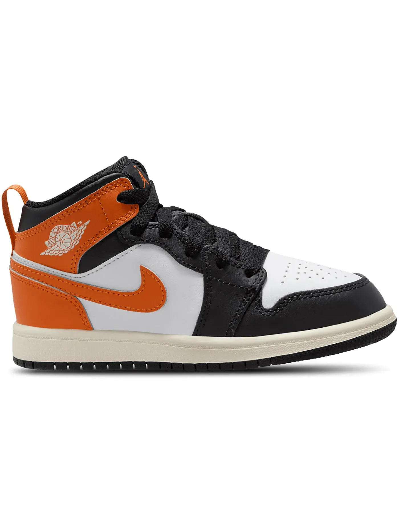 Детские кроссовки с высоким верхом Jordan 1 Mid Jordan — изображение 1 из 1, белый//черный