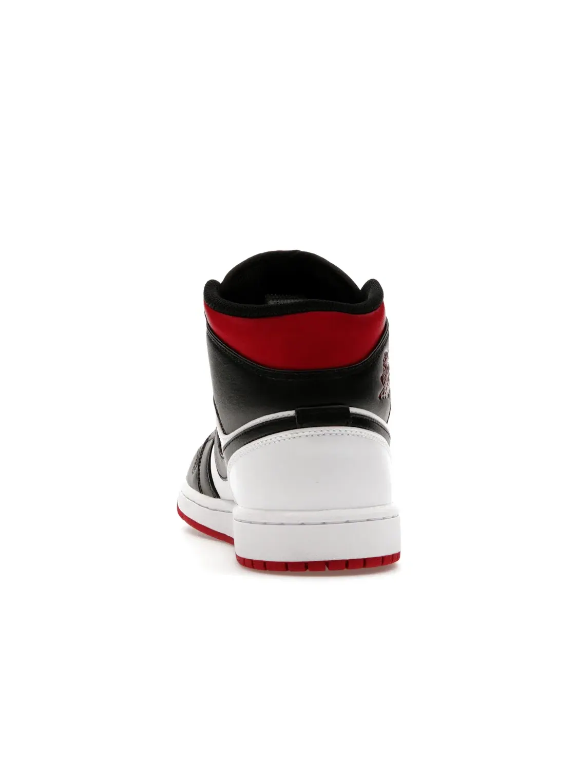 Мужские кроссовки с кожаным верхом Jordan 1 Mid — изображение 4 из 4, белый/черный-красный