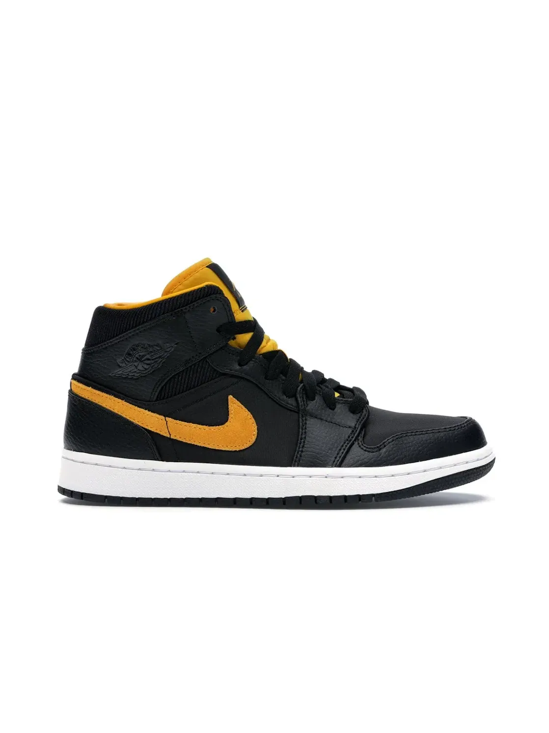 Мужские кроссовки классические Jordan 1 Mid Jordan — изображение 1 из 4, черный/золотистый-белый