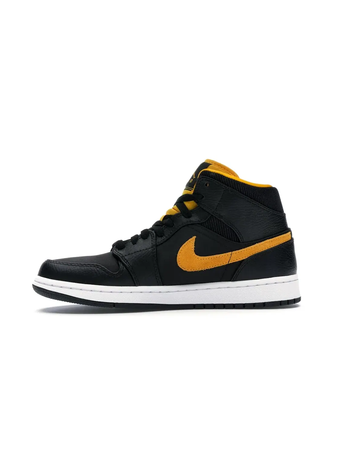 Мужские кроссовки классические Jordan 1 Mid Jordan — изображение 3 из 4, черный/золотистый-белый