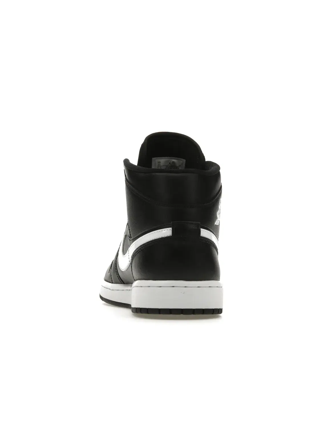 Женские кроссовки кожаные Jordan 1 Mid Jordan — изображение 4 из 4, черный/черный/белый